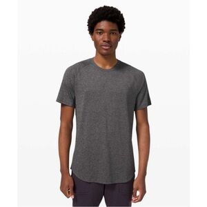 Lululemon Drysense Training Short Sleeve Shirt Gray Heather Size Large